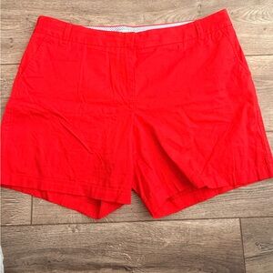 J. Crew Red Chino Bermuda Shorts